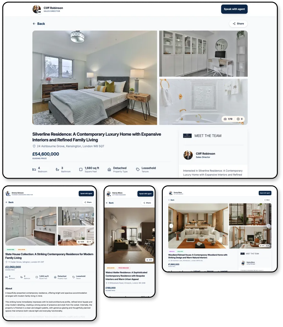 Property Listing Display